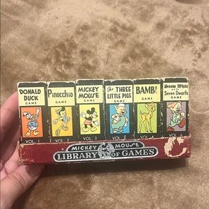 Disney Mickey Mouse Library of Games - Red, Yellow, Blue